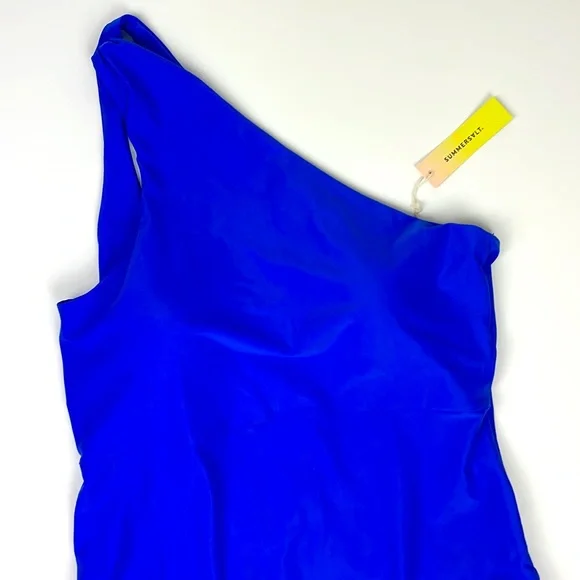 Summersalt One-Shoulder Blue One Piece - Picture 2 of 8